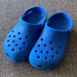 Blue Kids Classic Clog Crocs, Size C13